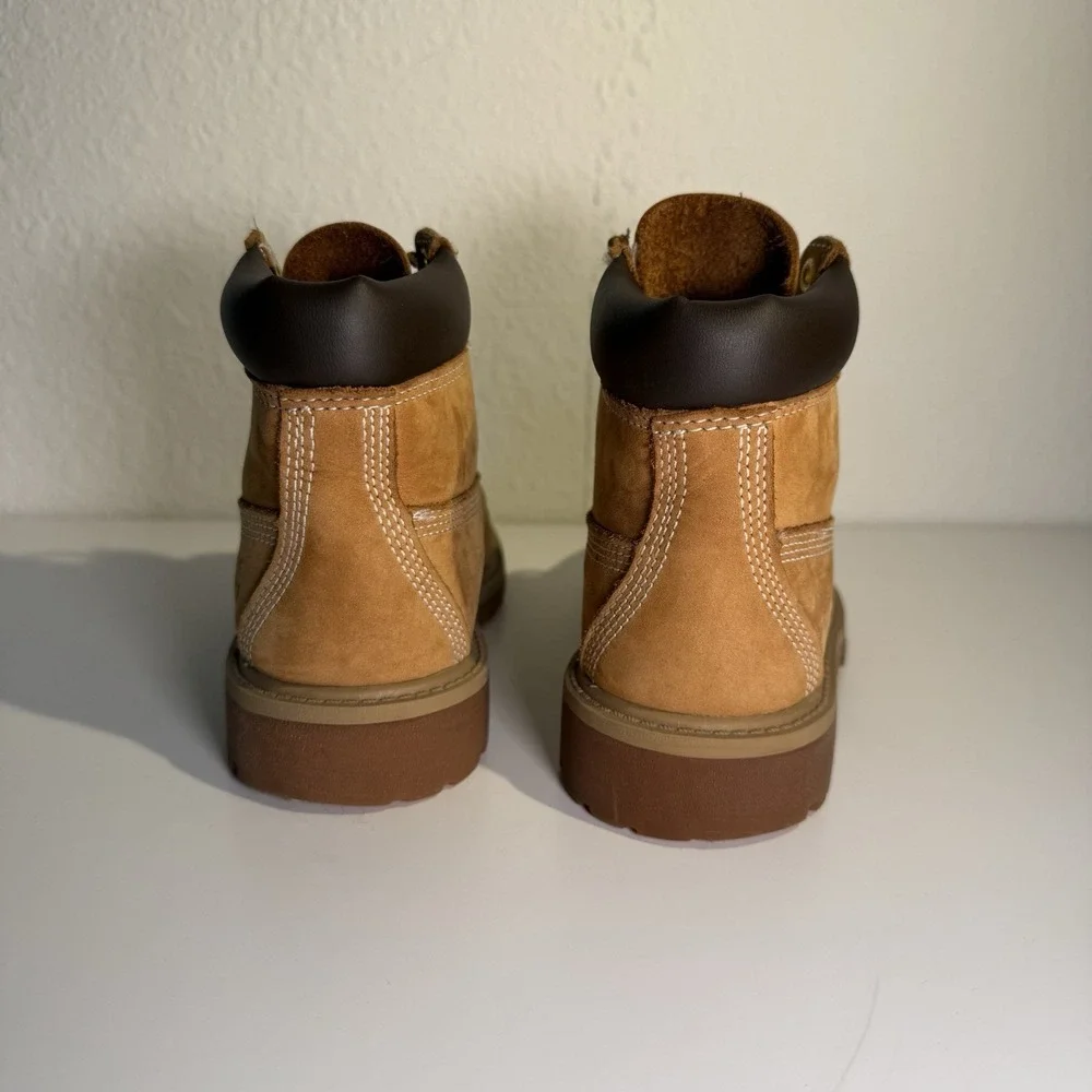 Timberland 12709 Wheat Nubuck Lace Up Boots Youth US Size‎ 1.5M